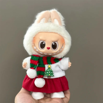Labubu Christmas Outfit Set - 15-17cm Holiday Accessories