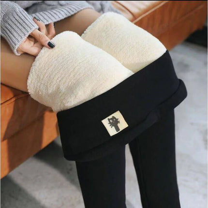 Fleece-Lined Leggings - High-Waisted Thermal Pants