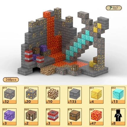 Magnetic Building Blocks - Mine World STEM Construction Set