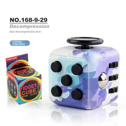Magic Fidget Cube - 6-Sided Sensory Stress Relief Toy
