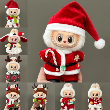 Labubu Christmas Outfit Set - 15-17cm Holiday Accessories