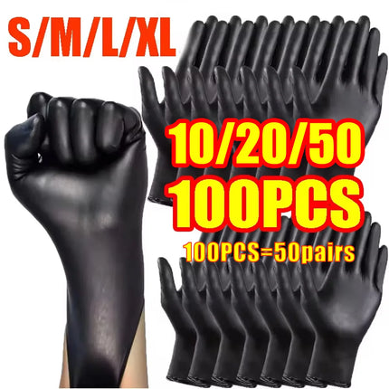 Disposable Gloves - 10/20/50/100 PCS Black Household Gloves