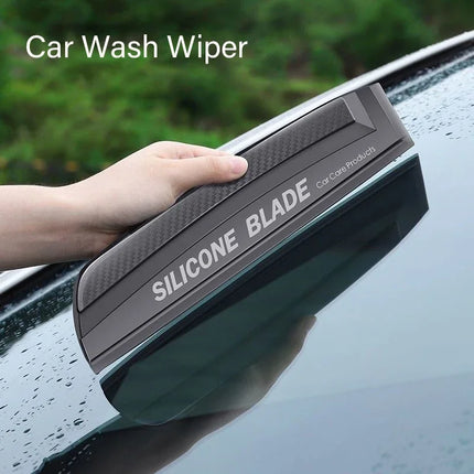 Silicone Car Squeegee - Non-Scratch Water Wiper & Drying Blade