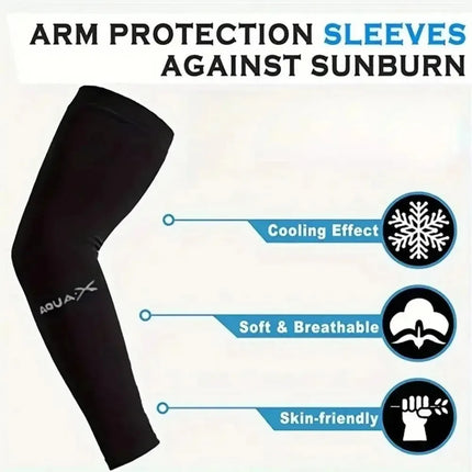 Breathable Sun Protection Arm Sleeves – 3 Pairs Cooling UV Covers, Uses for Cycling Driving Beach & Outdoor Adventure Wear