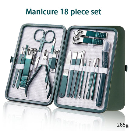Professional 6-9 pc Manicure Set With Leather Case