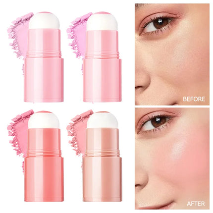Life Girls Pink Two-Ball Sponge Applicator, Korean-Made, Applies Makeup Instantly, Low-Pigment Sponge Ball Applicator, Korean-Made, Modifies the Face to Create a Fairer Look, Thin and Delicate Sponge Ball Applicator Enhances Complexion.