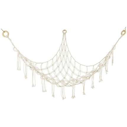 Stuffed Animal Storage Hammock - Large Macrame Toy Organizer