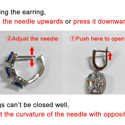 Korean Fashion CZ Hoop Earrings - Paved Cubic Zirconia Earrings for Women (Silver/Gold)