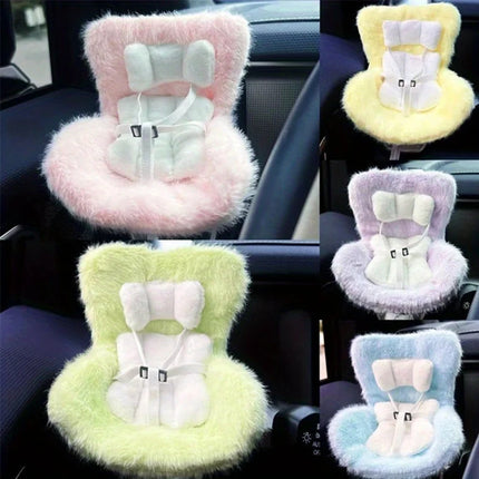 Labubu Doll Car Seat - 17cm Vent Clip Safety Seat Accessory
