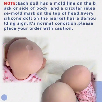 13" Silicone Reborn Baby Doll - Handmade Loulou Newborn