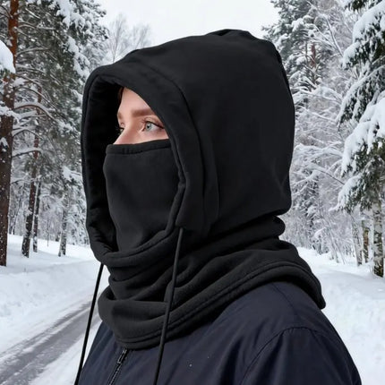 Winter Balaclava Knit Hood - Windproof Face Mask for Motorcycle Riding & Cold Weather