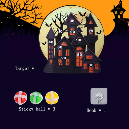 Dart Board for Kids with 3 Sticky Balls Indoor Outdoor Sport Party Games Cartoon Animal Dart Board Toys Christmas Gift