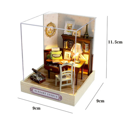 DIY Miniature Dollhouse Kit - 3D Puzzle Assembly with Furniture
