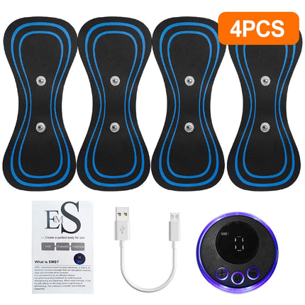 EMS Neck Massager Portable TENS Pulse Machine Cervical Neck Back Patch Muscle Stimulator Pain Relief Massage Tool