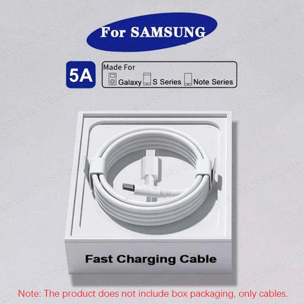 45W USB-C Cable 2-Pack - Super Fast Charging for Samsung Galaxy S20-S23