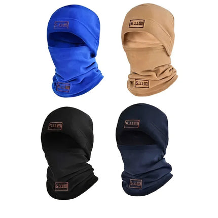 Winter Fleece Hat & Scarf Set - Warm Balaclava Mask for Mountaineering & Outdoor Activities