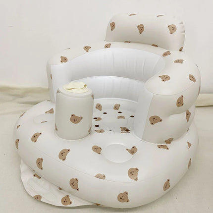 Baby Inflatable Bath Seat - Portable Learning Chair for Infants
