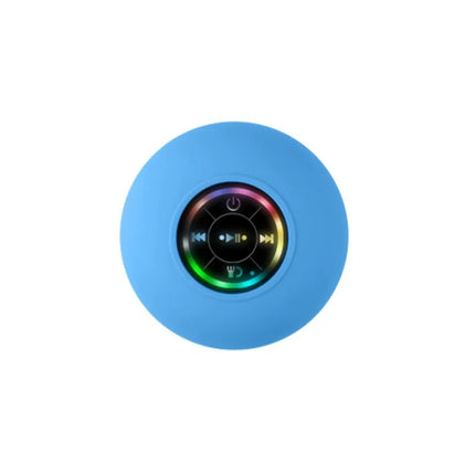 Waterproof Bluetooth Speaker with LED & Suction Cup - IPX4 Portable Audio
