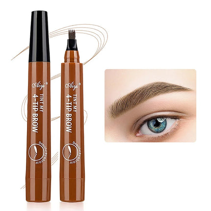 Long-Lasting & Waterproof Four-Pronged Eyebrow Pencil