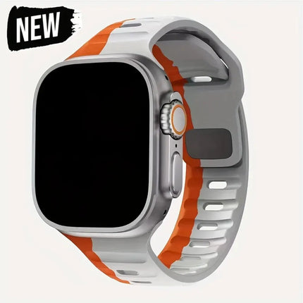 Soft Silicone Sport Strap for Apple Watch - Ultra/Series 10/9/8/7/6