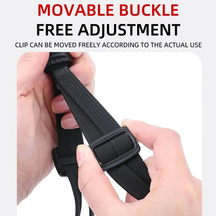 Motorcycle Luggage Strap - Heavy-Duty Helmet Rope & Bag Buckle for Bike & Car