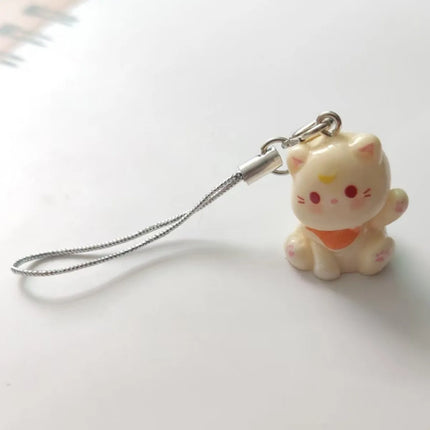 Fluffy Animal Keychains - 3D Resin Cartoon Pendant Collection