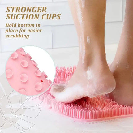 Silicone Foot & Back Scrubber and Shower Brush Reusable