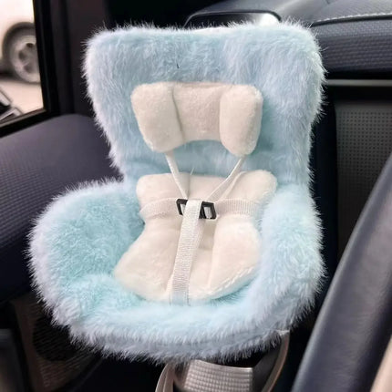 Labubu Doll Car Seat - 17cm Vent Clip Safety Seat Accessory