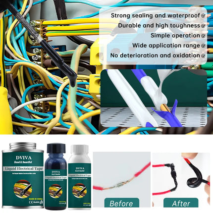 Quick Drying, Waterproof Liquid Electrical Tape For Wires And Cables