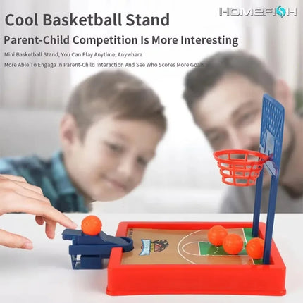 Mini Basketball Desktop Game - Portable Tabletop Hoop Set