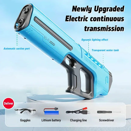 Electric Automatic Water Gun - Rechargeable Summer Blaster Toy