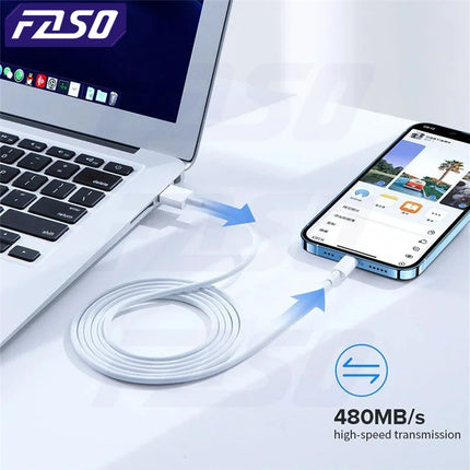 Fast Charging USB Cable for iPhone - 1m/2m/3m Lightning Cord