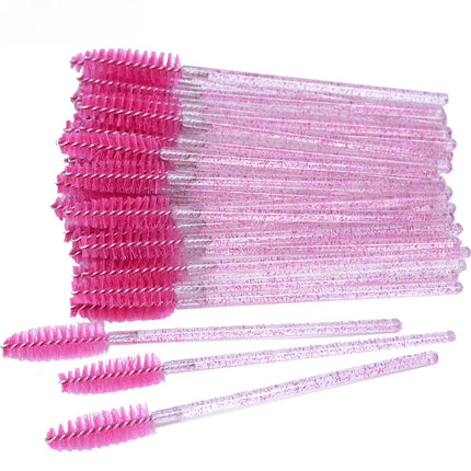 Bottled 50-pcs Disposable Eyelash Extension Mascara Wand