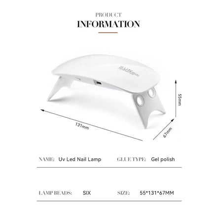 Portable Mini UV LED Nail Curing Lamp