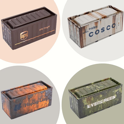 Mini Iron Storage Box - Vintage Desktop Container