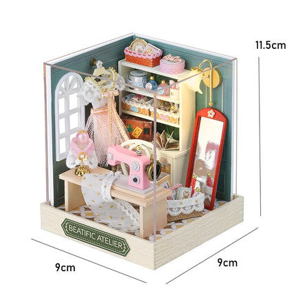 DIY Miniature Dollhouse Kit - 3D Puzzle Assembly with Furniture