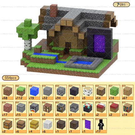 Magnetic Building Blocks - Mine World STEM Construction Set