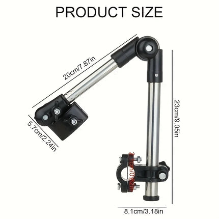 Adjustable Stainless Steel Umbrella Holder - Wheelchair & Bicycle Mount