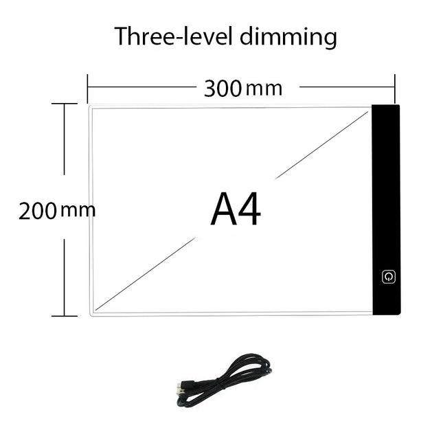 LED Tracing Light Board - A4/A5 Adjustable Brightness Copy Pad