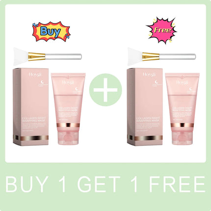 Korean Collagen Overnight Wrapping Peel Off Facial Mask Set