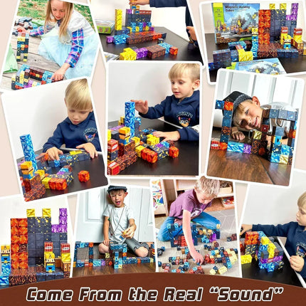 Magnetic Building Blocks - Mine World STEM Construction Set