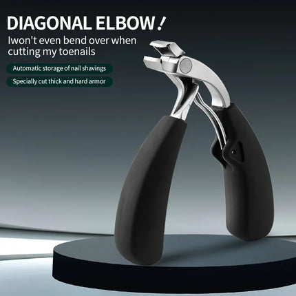 Professional Grade Concave Stainless Steel Nail Clippers for Thick Nails and Ingrown Toenails