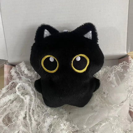 10cm Black Cat Plush Toy - Cute Pendant Pillow Cushion