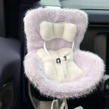 Labubu Doll Car Seat - 17cm Vent Clip Safety Seat Accessory