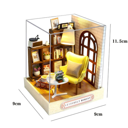 DIY Miniature Dollhouse Kit - 3D Puzzle Assembly with Furniture