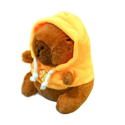 Capybara Plush Toy with Wings Hoodie - 12cm Kawaii Stuffed Animal