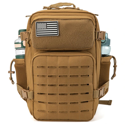 25L Tactical Backpack - Laser Cut Molle Daypack for Gym, Survival & Outdoor Adventures