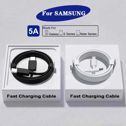 45W USB-C Cable 2-Pack - Super Fast Charging for Samsung Galaxy S20-S23