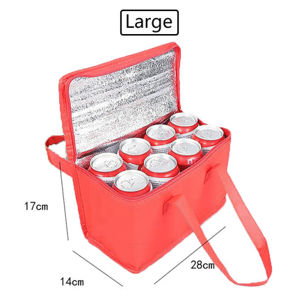 Insulated Lunch Cooler Bag - Portable Thermal Food Storage
