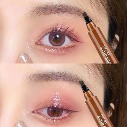 Long-Lasting & Waterproof Four-Pronged Eyebrow Pencil